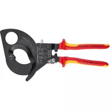 Kabeļu griezējs KNIPEX 95 36 280, Cu- un Al-kabeļiem, VDE testēts