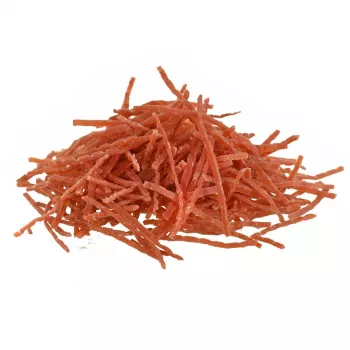Suņu gardumi PETITTO Soft strips ar vistu un zivīm 500 g — mīkstie treniņu našķi, paciņa