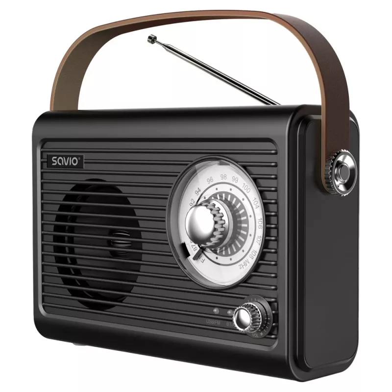 Pārnēsājamais radio Savio RS-01 Analog Melns