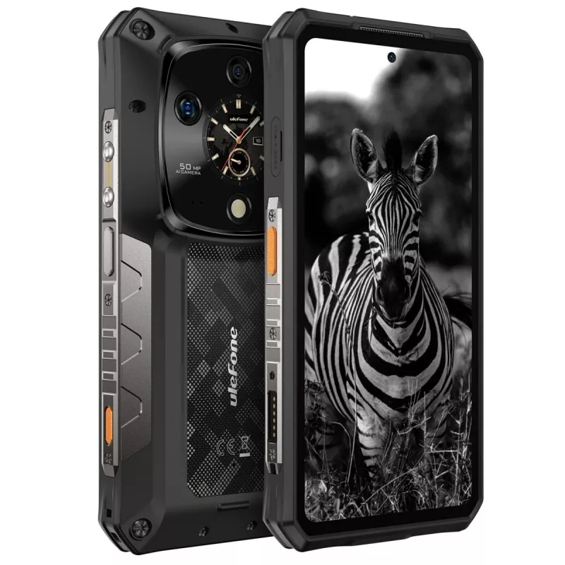 Izturīgs viedtālrunis UleFone Armor 28 Ultra 5G — 16GB RAM, 1TB krātuve, Melns
