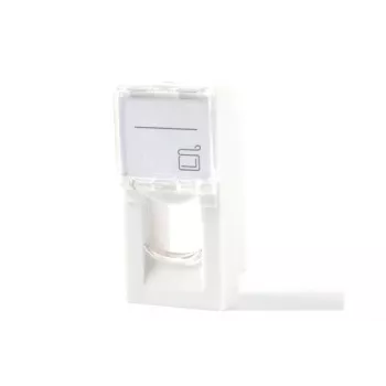 Lanview LKS840 1-porta Euro kontaktligzda 45x22.5 sienas panelis