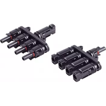 shiverpeaks ®-PV4 T-Adaptera komplekts, 4/1, IP68, 1,5kV, melns (BS02-21014)
