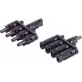 shiverpeaks ®-PV4 T-Adaptera komplekts, 4/1, IP68, 1,5kV, melns (BS02-21014)