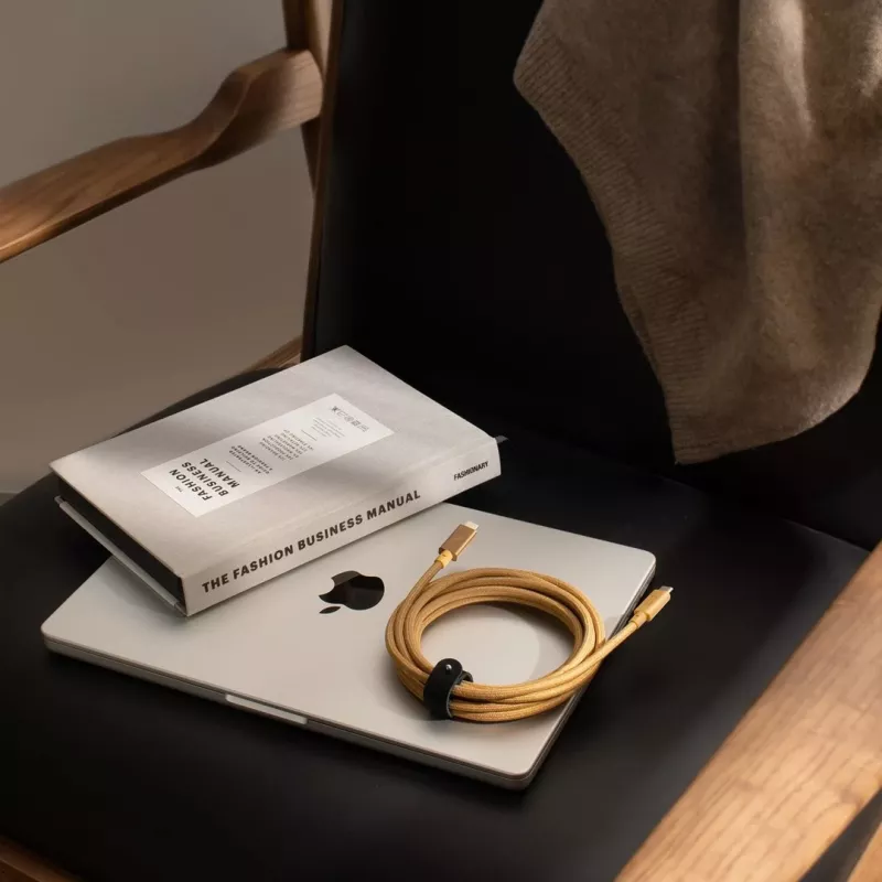 Kabelis USB-C uz USB-C Native Union Belt Cable Pro 240W, 2,4 m, USB 2.0, 0,48 Gbit/s, Zaļš