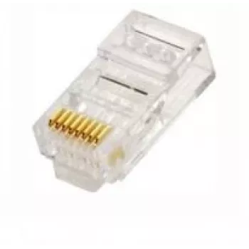 RJ45 savienotāji LYUS005 komplekts 100 gab., Ethernet kabeļiem, saderīgi ar Cat5e/Cat6