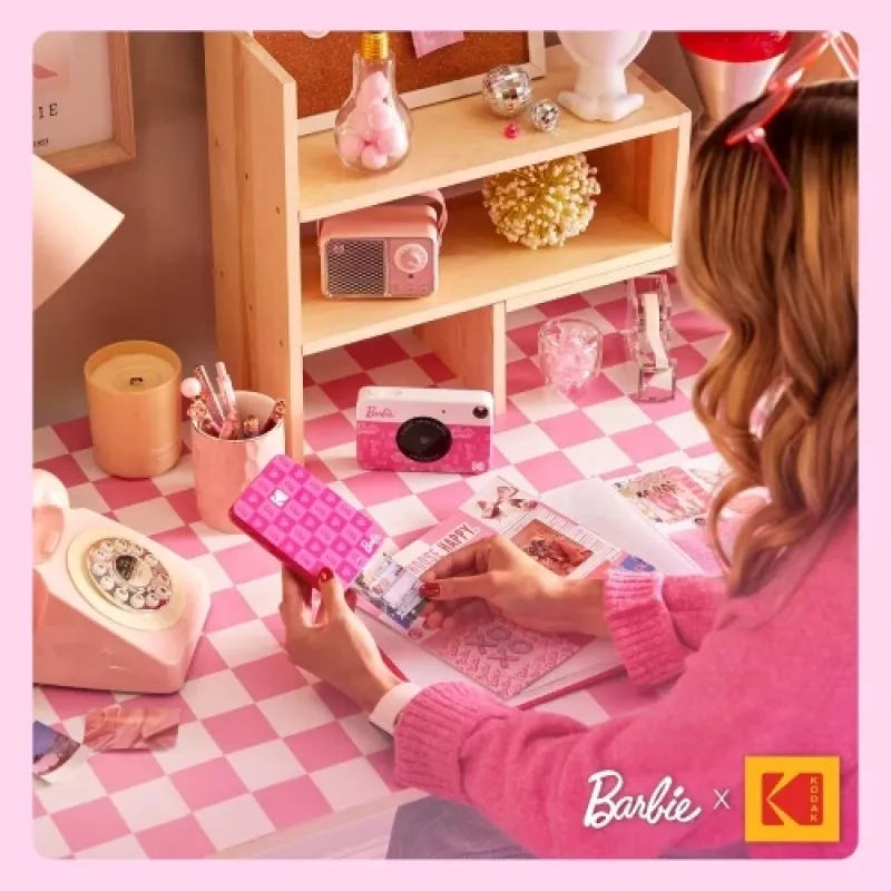Barbie x Kodak STEP Slim mobilais fotoprinteris ZINK 2x3 inch 1ppm, Bluetooth, Rozā