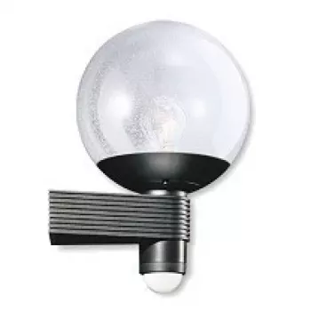 Āra sienas lampa Steinel L 400 S E27 — 1 spuldze, E27 ligzda, II klase, melna