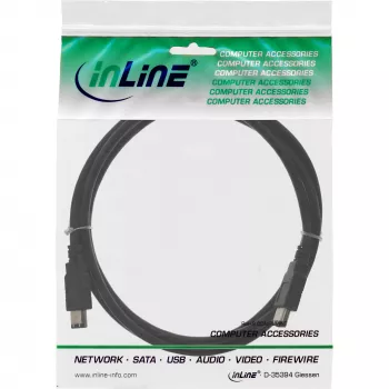 InLine FireWire 400 1394 kabelis 6 kontaktu tēviņš / tēviņš 5 m