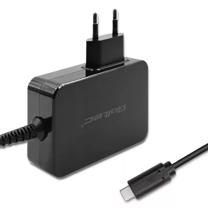 Qoltec PD 120W Turbo ātrais lādētājs | 5-28V | 3-4,5A | USB-C | Melns