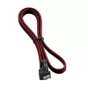 CableMod ModMesh SATA kabelis - Serial ATA 150/300/600 - SATA (sievišķais) taisnleņķa uz SATA (sievišķais) - 60cm - Asinssarkans (CM-CAB-RSAT-N60KBR-R)