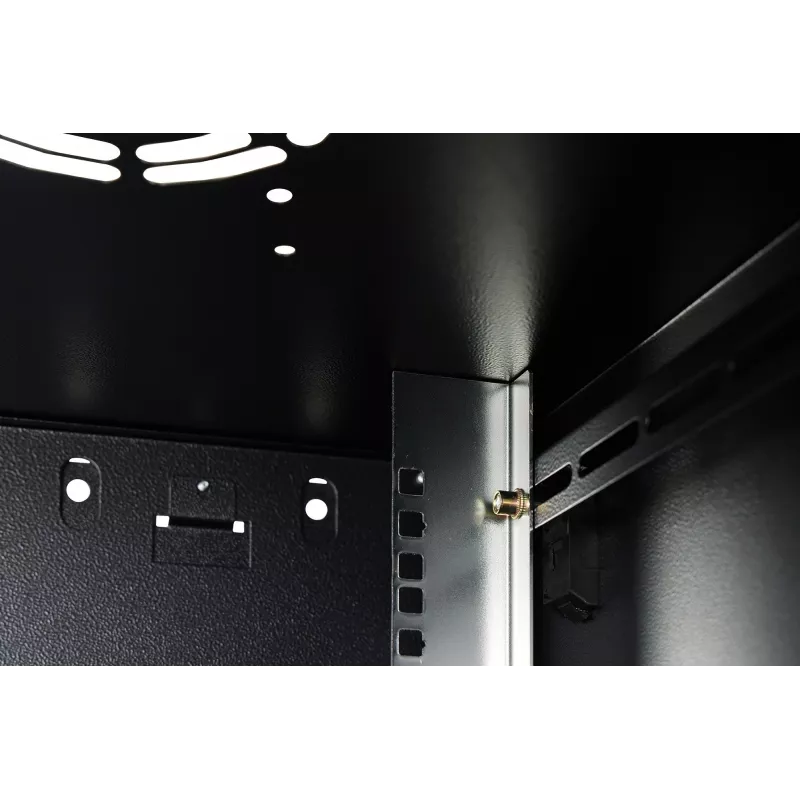 Pie sienas montējams tīkla skapis DIGITUS Dynamic-N 9U 19 collu 600x600 mm, IP20, ar atslēgas slēdzi, neizjauktā veidā