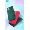 Soft case Devia Woven2 iPhone 11 Pro, austs tekstūras aizsargmaciņš, sarkans
