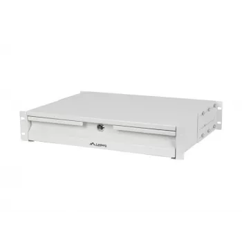 LANBERG 19 inch 2U 360mm PELEKĀ ATVĒRTA ATVILKNE (2U/483x360mm, Kravnesība līdz 90kg, 4-punktu stiprinājums)