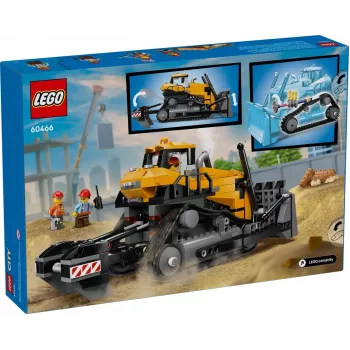 LEGO 60466 Rotaļlietu celtniecības buldozers, City sērija, 682 gabali, 3 minifigūras