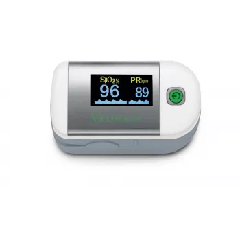 Medisana PM 100 Connect pulsa oksimetrs, pelēks/balts