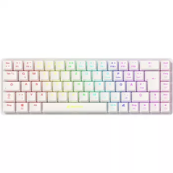 Sharkoon PureWriter W65 bezvadu tastatūra spēlēm, RF, QWERTZ vācu, melna