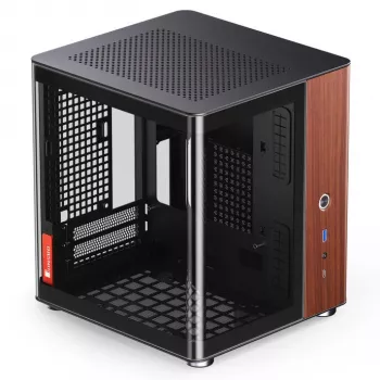 PC korpuss Jonsbo TK-0, Mini-Tornis, Mini-ITX, Melns