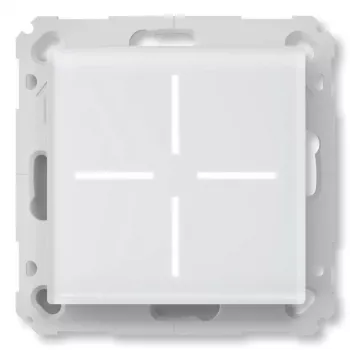 Stikla skārienvadības pogas slēdzis HomeMatic Homematic IP Glass push-button, 230 V, 868 MHz, balts, 54.5×54.5×29 mm