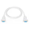 Assmann Zero-Modem savienojuma kabelis D-Sub9 sievišķais/sievišķais, 1.8 m, snap-hoods, bēšs (AK-610100-018-E)
