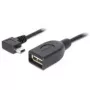 Delock USB 2.0 Mini-USB B leņķa uz USB-A ligzdu OTG kabelis 0,5 m