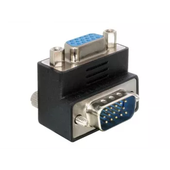 Delock Adapter VGA Kontaktdakša/Ligzda 90° leņķī (65171)