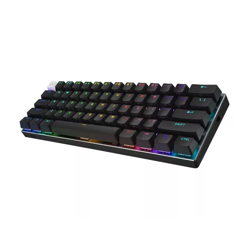 Logitech G PRO X 60 spēļu tastatūra, 60%, QWERTZ, melna, USB/LIGHTSPEED/Bluetooth