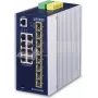 Pārvaldāms slēdzis PLANET IP30 Industriālais L3 8-Portu Gigabit Ethernet
