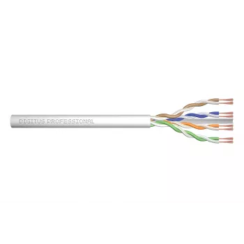 Tīkla kabelis Digitus CAT 6 U/UTP vītais pāris 100m pelēks