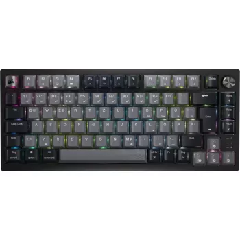 Mehāniskā spēļu tastatūra CORSAIR K65 PLUS Wireless — Nordic Black, kompakts izkārtojums, USB Type-A