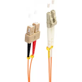 shiverpeaks BS77955 optiskās šķiedras kabelis 5 m LC SC OM2 oranžs