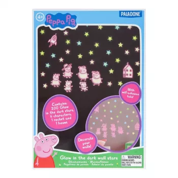 Uzlīme sienai Hasbro Peppa Pig PP13870PP Spīdošas zvaigznes tumsā
