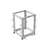 Atvērtais statīvs 19 inch 15U 600x600-1100 pelēks