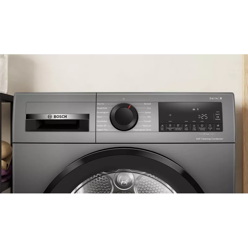 Bosch WQG245DXSN Siltumsūkņa žāvētājs 9 kg