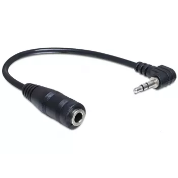 Audio kabelis DeLOCK 65397 0.14m 2.5mm vīrietis uz 3.5mm sieviete Melns