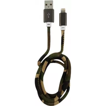 LC-Power USB-Lightning kabelis 1m meža kamuflāža, USB A uz Lightning (LC-C-USB-LIGHTNING-1M-5)