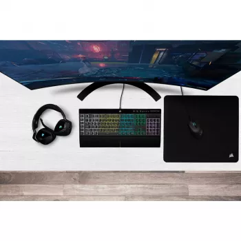 Corsair K55 RGB PRO tastatūra Gaming USB QWERTZ Vācu Melna