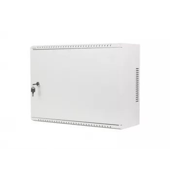 Sienas stiprinājuma skapis Lanberg WAF1 19 inch 4U+3U 540x200 mm, zems profils, pelēks