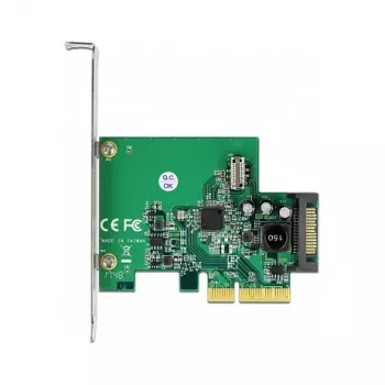 DeLOCK PCI Express x4 karte 1 x iekšējais USB 3.2 Gen 2 key B 20 kontaktu sievišķais savienotājs