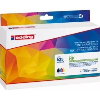 edding printera kasetnes EDD-635 melna, ciāna, fuksīna, dzeltena saderīgas ar HP 973X L0S07AE, F6T8
