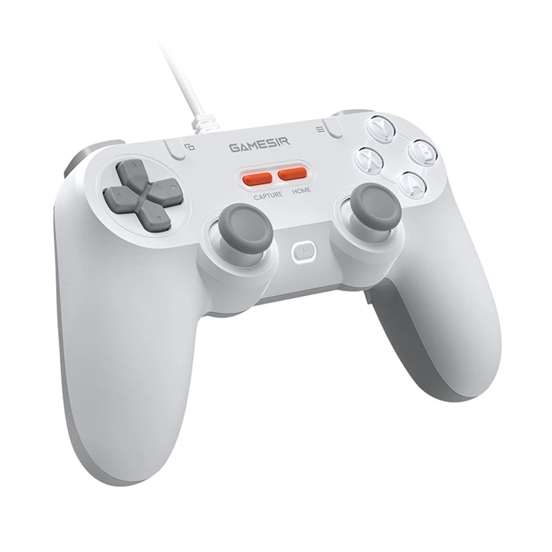 Vadu spēļu kontrolieris GameSir T3 Lite WT Balts — ergonomisks vadu kontrolieris PC