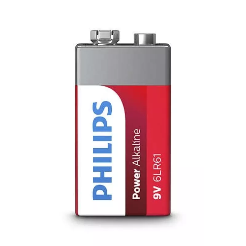 Philips PowerLife sārma baterija 9V (6LR61) – 1 gab.