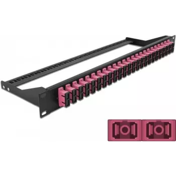 Patch panel 1U DeLOCK 43396 SC šķiedru optikai
