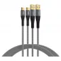 EFB Elektronik USB-A uz USB-C kabeļu komplekts 60W QC 3A 2x3m Pelēks - Digitāls/Dati (USB-AC-00009)