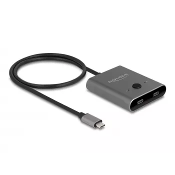 DeLOCK 11500 USB 3.2 Gen 2 Type-C slēdzis 10000 Mbit/s 144 Hz