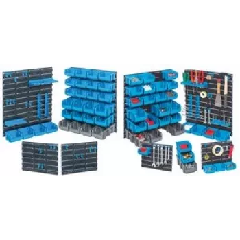 Instrumentu turētāju komplekts allit StorePlus P 139,70 cm (55 collas) ar caurspīdīgām kastēm