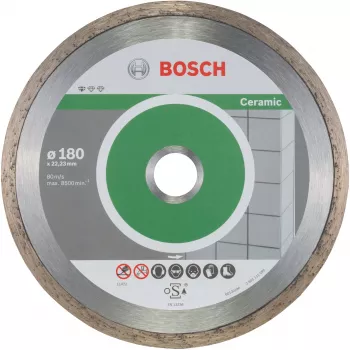 Dimanta griešanas disks keramikai Bosch Professional Ø180 mm, 10 gab., urbums 22,23 mm