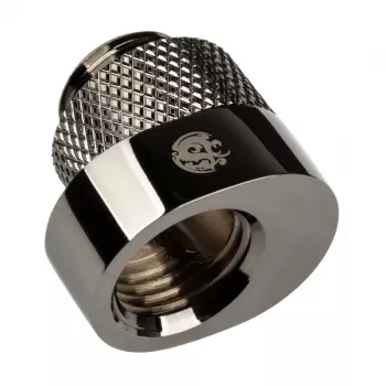 Adapteris BitsPower X-Cross G1/4 collīcis uz G1/4 sievišķo, 5 mm nobīde, spīdīgi melns