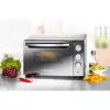 Mini krāsns Rommelsbacher BGS 1400, 18 L, 230°C, 5 sildīšanas režīmi, rotējošais iesms, sudraba/melna