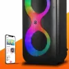 Pārnēsājams mūzikas centrs MANTA SPK0401B100 Bluetooth skaļrunis, 100 W maksimālā jauda, FM radio, karaoke, iebūvēts akumulators, X-BASS