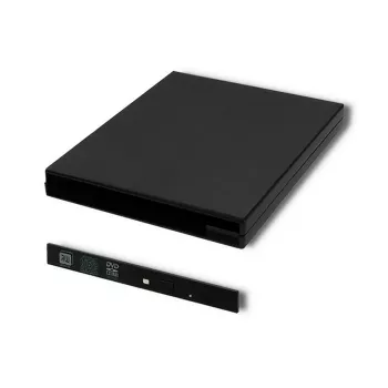 Ārējais optiskā diskdziņa korpuss CD/DVD SATA USB 2.0 9.5mm